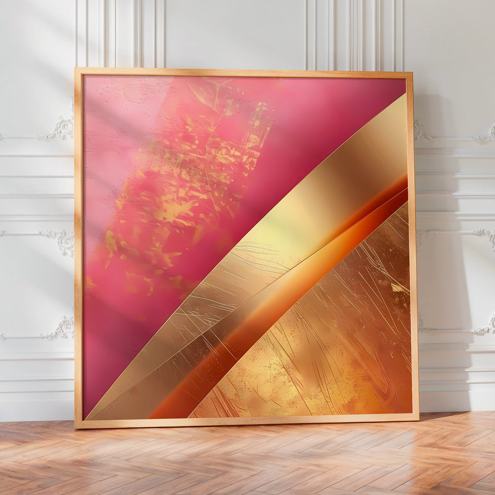 L'impression présentée en poster, sans encadrement, sur un mur neutre.