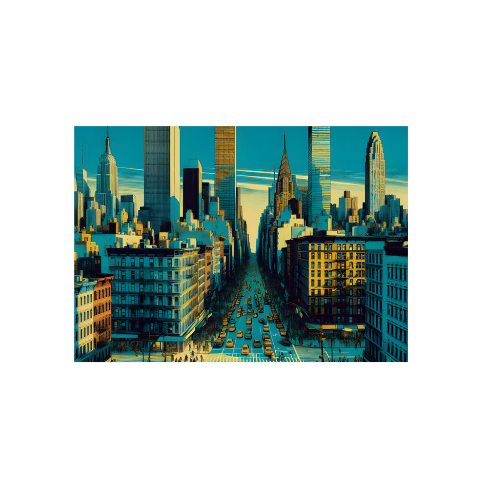 New York Here!- Tableau aluminium