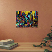 New-York : Amour Brillant.- Tableau aluminium