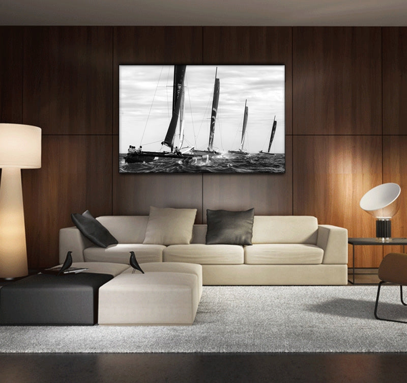 Racing Sailboats decorative art photograph