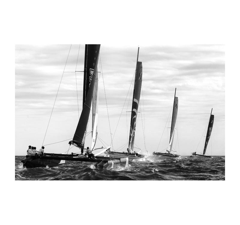 Racing Sailboats decorative art photograph