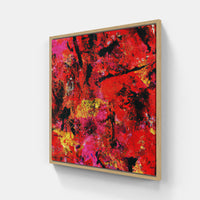 Red summer-Canvas-artwall-20x20 cm-Wood-Artwall