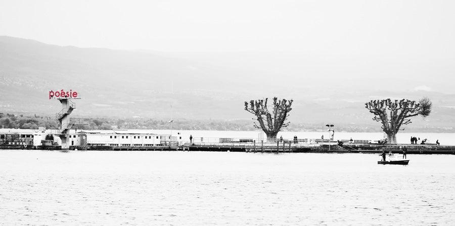 Lake Geneva aluminum landscape art photograph