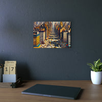 New York ville belle.- Tableau aluminium