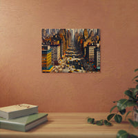 New York ville belle.- Tableau aluminium