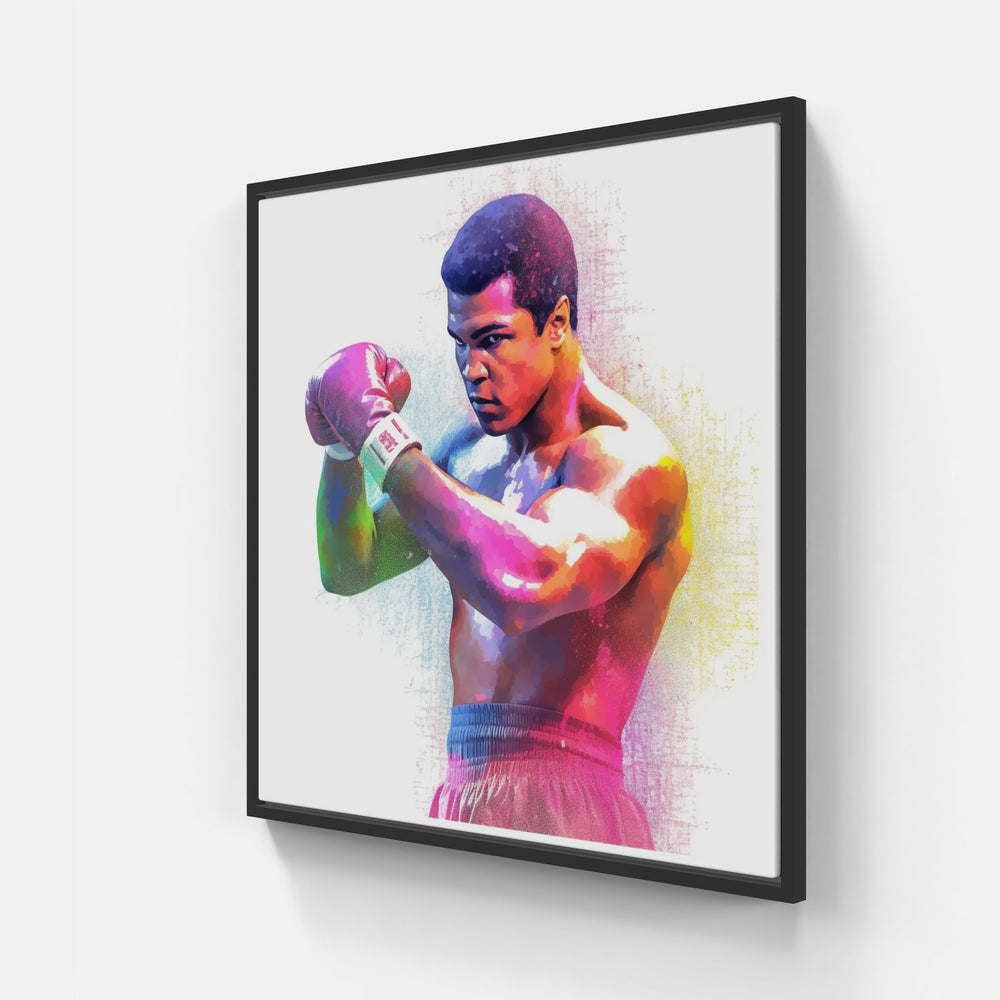 Ali Power-Canvas-artwall-20x20 cm-Black-Artwall