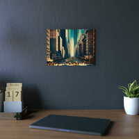 New-York Aime Amour.- Tableau aluminium