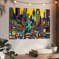 New-York : Amour Brillant.- Tableau aluminium