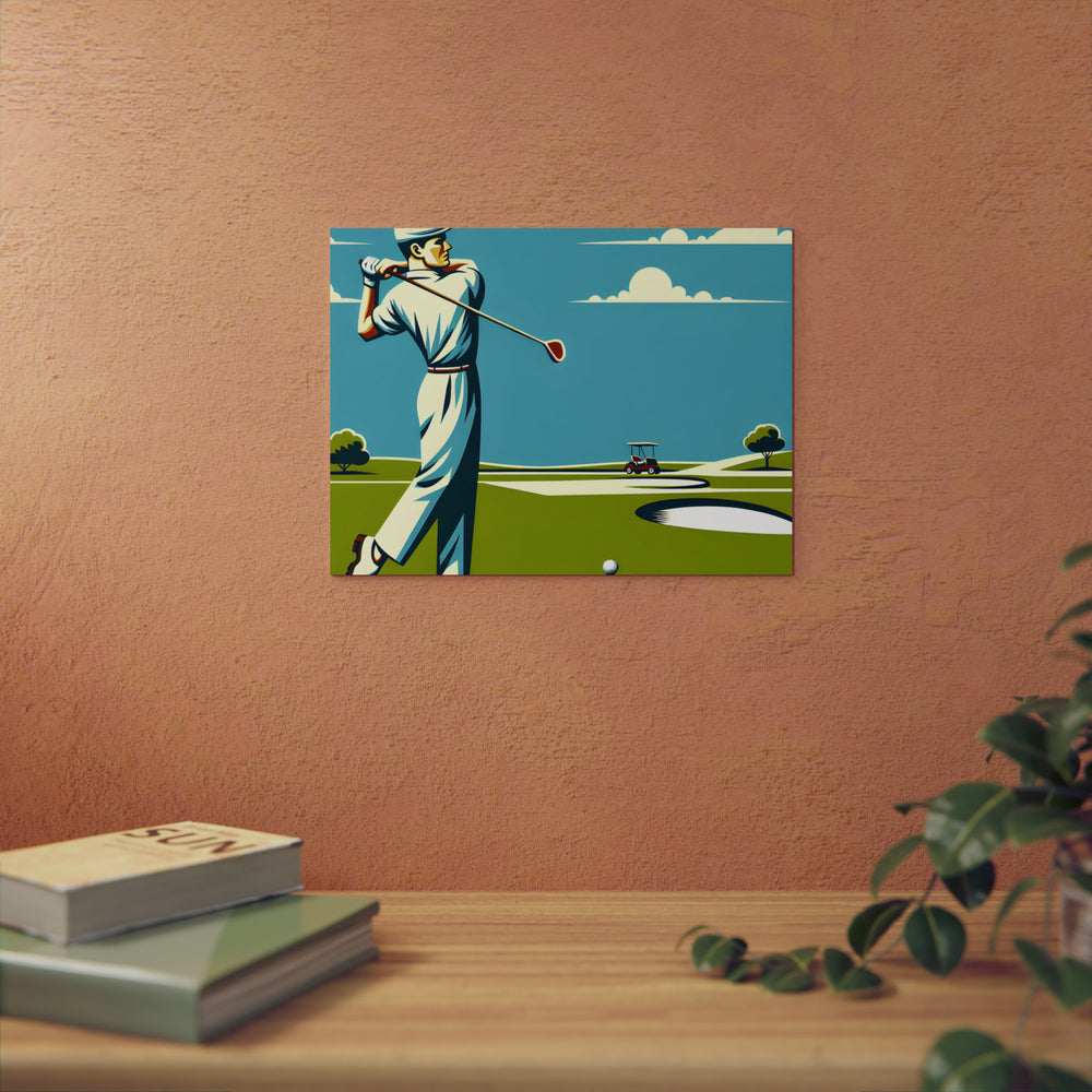 Golf Course Sunrise- Tableau aluminium