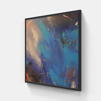 Blue sunrise sky-Canvas-artwall-20x20 cm-Black-Artwall