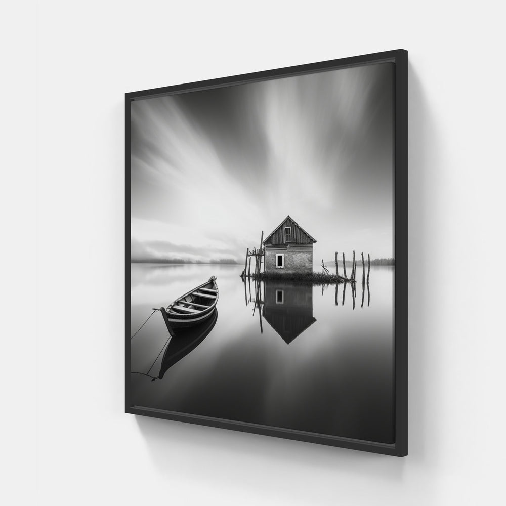 Monotone Memories Made-Canvas-artwall-40x40 cm-Black-Artwall