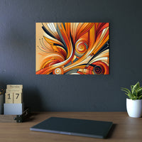 Orange soucis amour- Tableau aluminium