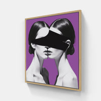 Minimalist Collage Harmony-Canvas-artwall-20x20 cm-Wood-Artwall