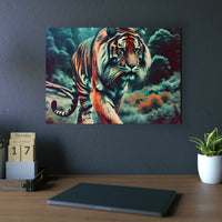 Tigre rugit fièrement- Tableau aluminium