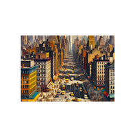 New York ville belle.- Tableau aluminium