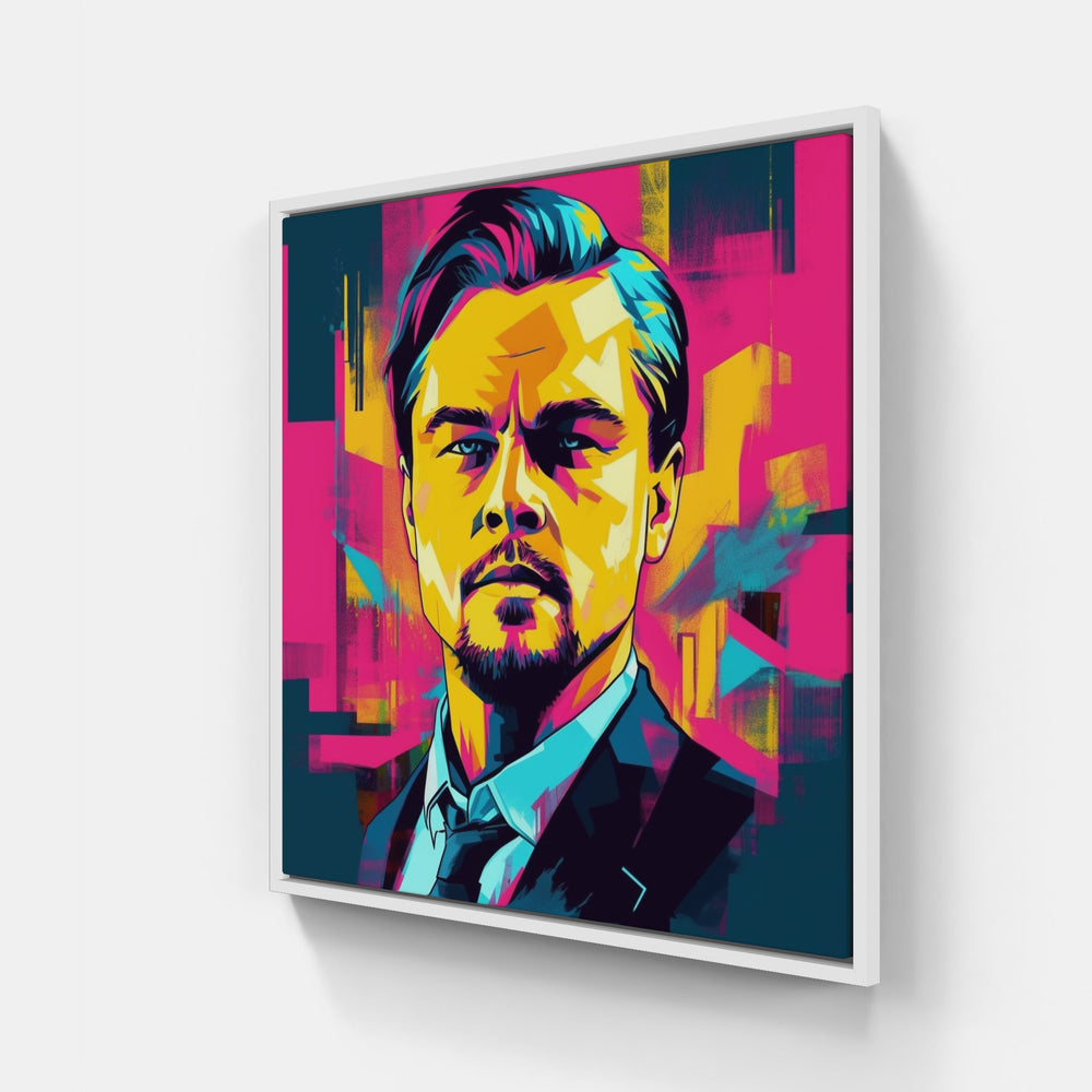 Dicaprio Pop-Canvas-artwall-20x20 cm-White-Artwall