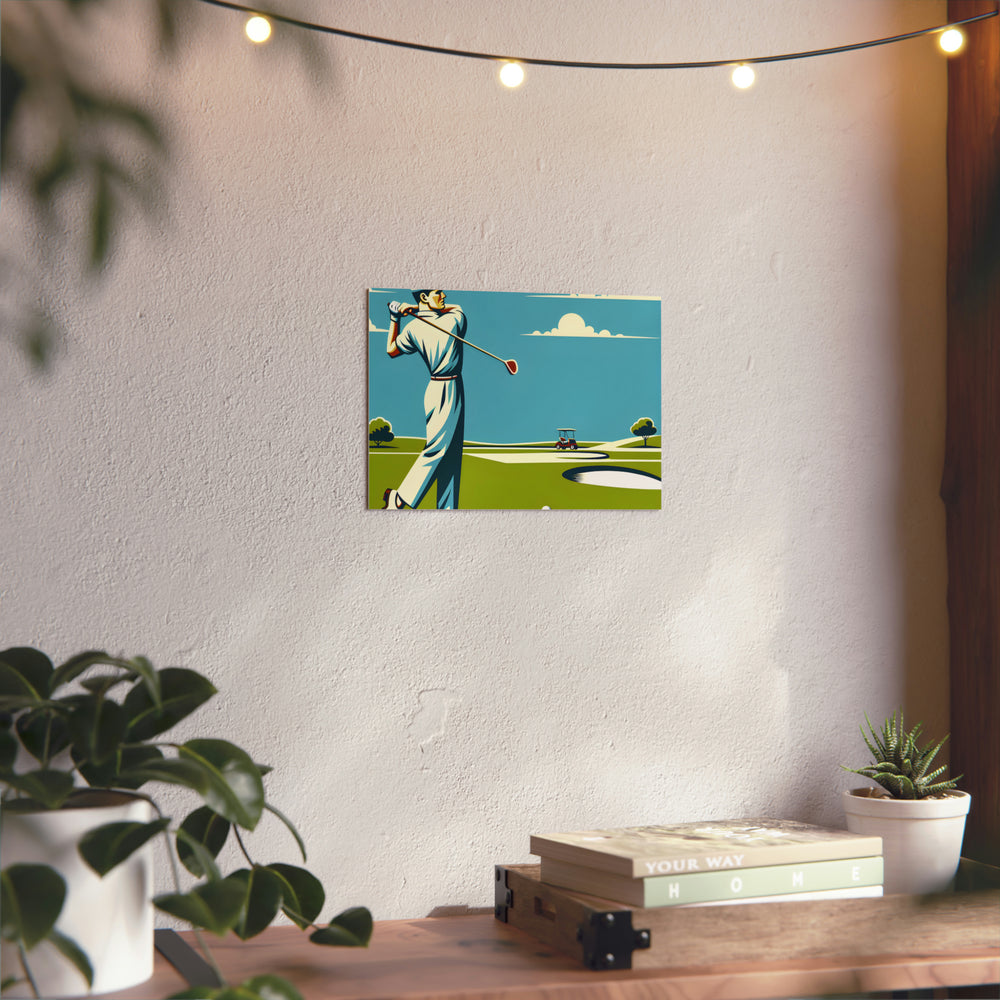 Golf Course Sunrise- Tableau aluminium