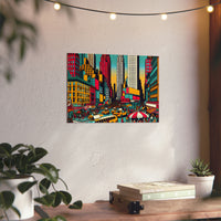 New York, vie nouvelle.- Tableau aluminium