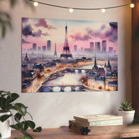 Paris c'est l'amour.- Tableau aluminium