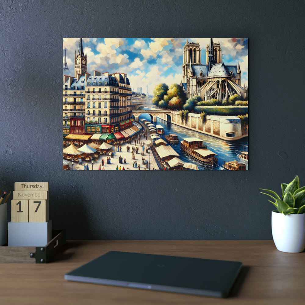 Paris, amour, rêve, vie.- Tableau aluminium