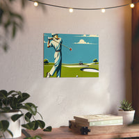 Golf Course Sunrise- Tableau aluminium