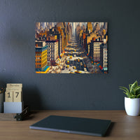 New York ville belle.- Tableau aluminium