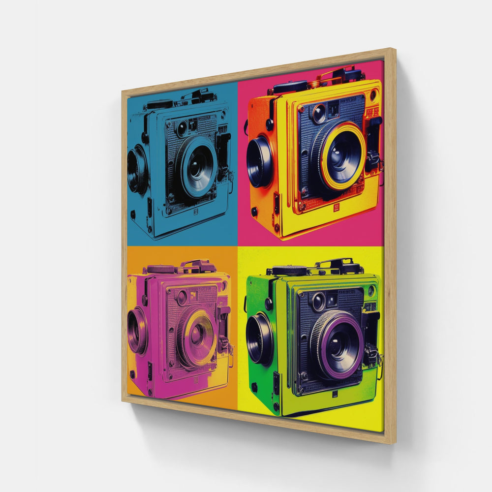 Warhol's Colorful Revolution-Canvas-artwall-20x20 cm-Wood-Artwall