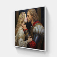 Eternal Tenderness Kiss-Canvas-artwall-20x20 cm-White-Artwall