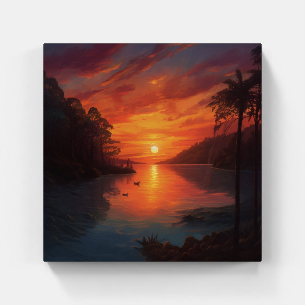 Captivating Sunset Dreams-Canvas-artwall-Artwall