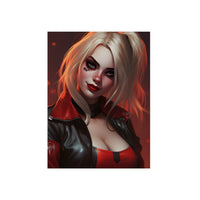 Harley Quinn rire et chaos tableau aluminium