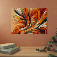 Orange soucis amour- Tableau aluminium