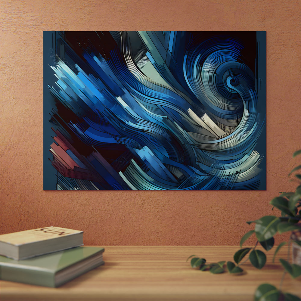 Bleu ciel espoir.- Tableau aluminium