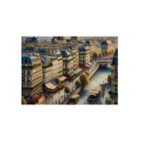 Paris, Amour, Monde, Vie.- Tableau aluminium