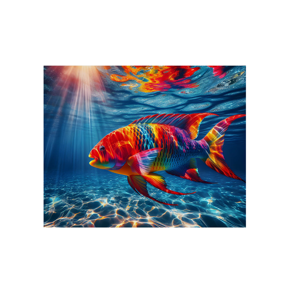 Oeuf poisson danse divine- Tableau aluminium