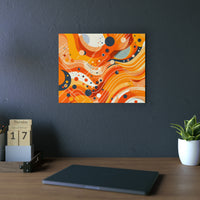 Orange soleil lumineux- Tableau aluminium