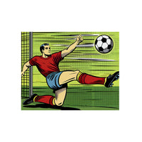 kick, goal, game, foot- Tableau aluminium