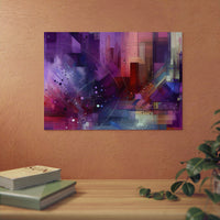 Violet fleuri dit.- Tableau aluminium