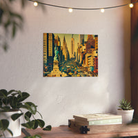 New-York Brille Toujours.- Tableau aluminium