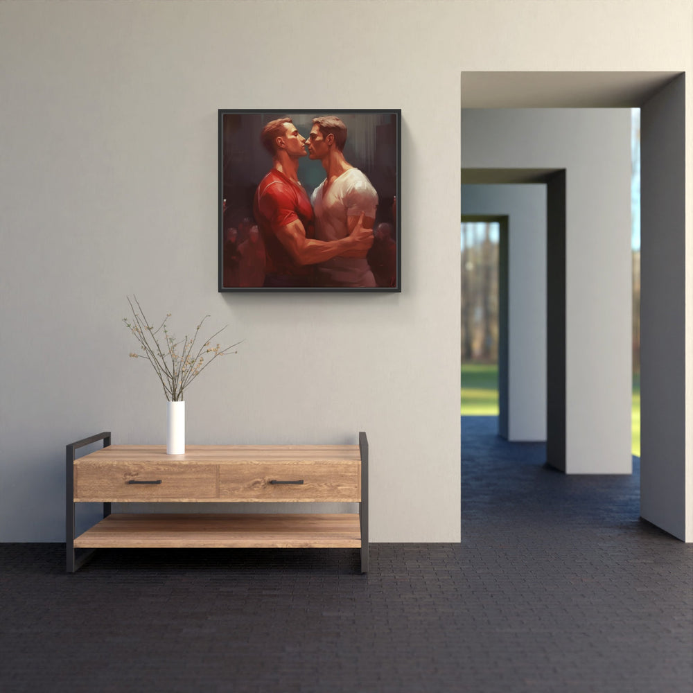 Blissful Affection Devotion Kiss-Canvas-artwall-Artwall