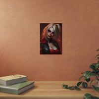 Harley Quinn rire et chaos tableau aluminium