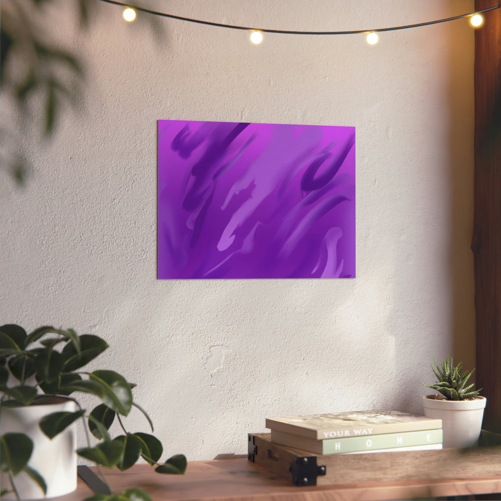 Mer violet sommeil- Tableau aluminium