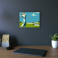 Golf Course Sunrise- Tableau aluminium