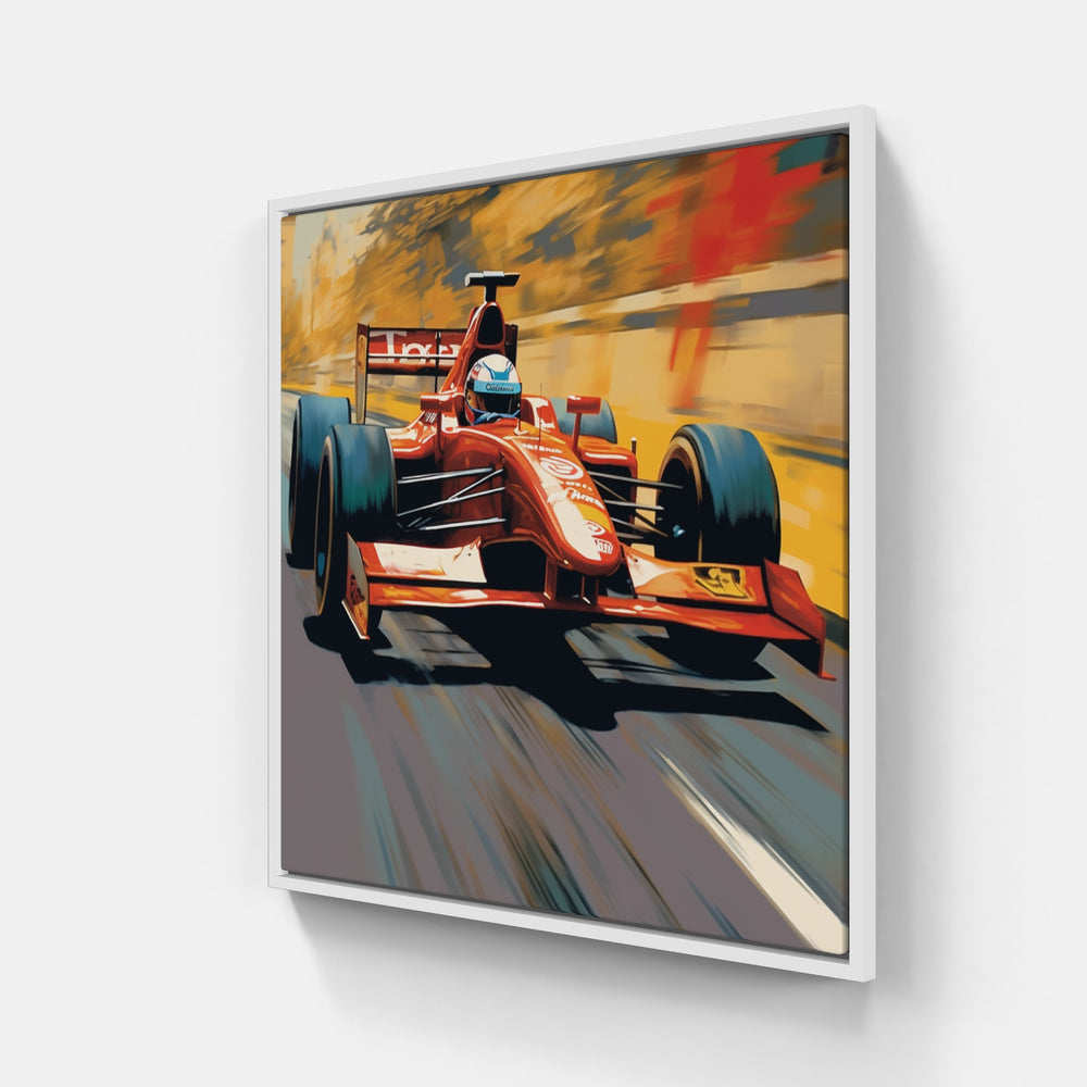 Adrenaline Rush Formula 1-Canvas-artwall-20x20 cm-White-Artwall