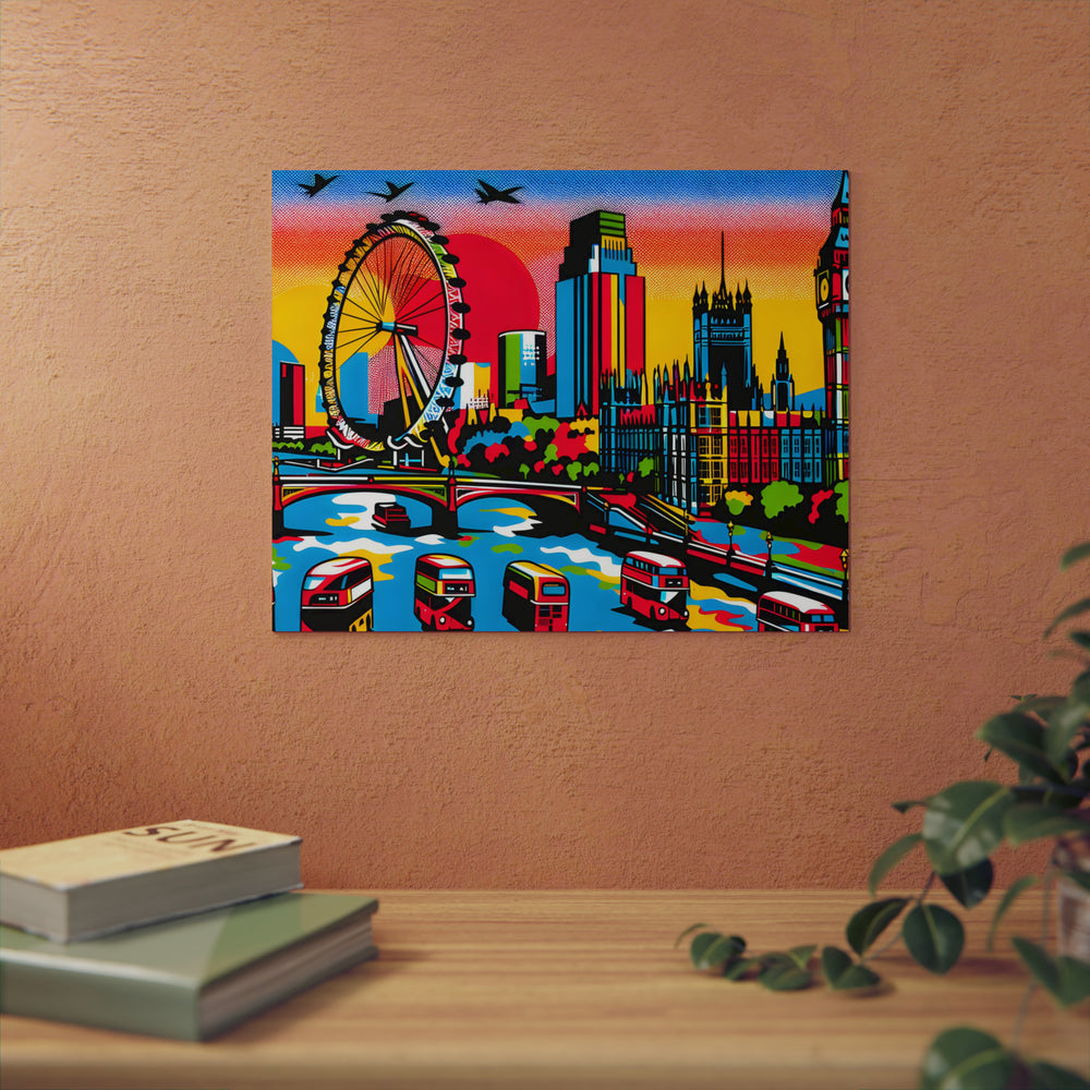 London Dreams Bright.- Tableau aluminium