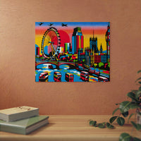 London Dreams Bright.- Tableau aluminium