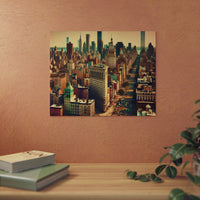 New-York éclairée !- Tableau aluminium