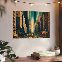 New-York Aime Amour.- Tableau aluminium