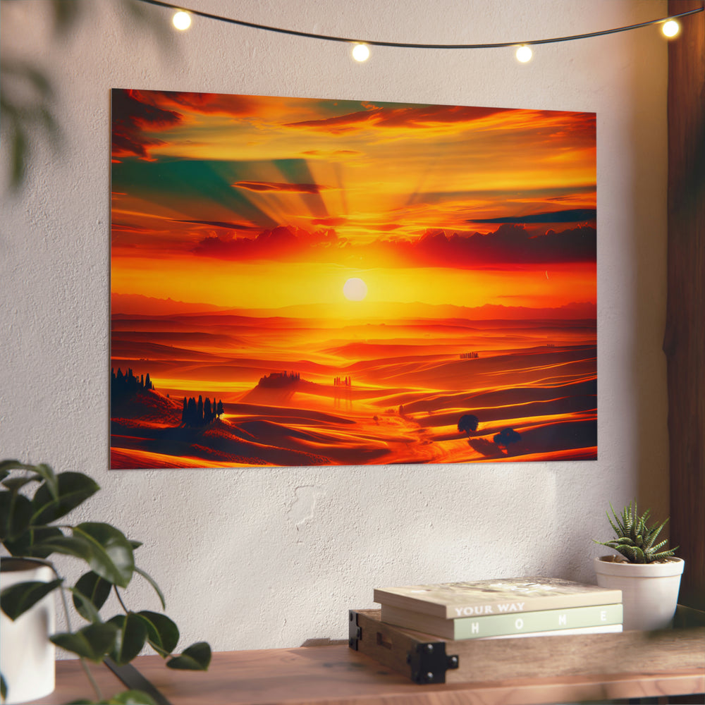 Brille mon soleil !- Tableau aluminium