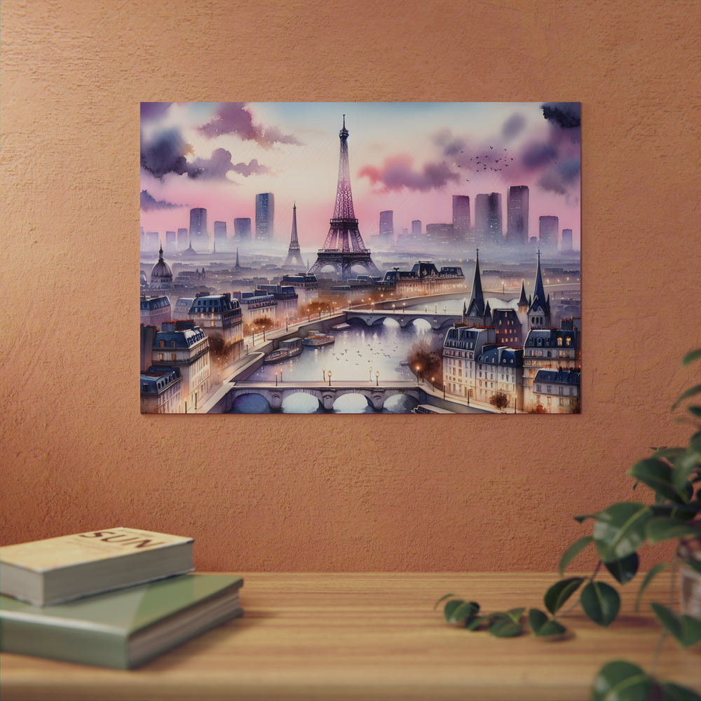 Paris c'est l'amour.- Tableau aluminium