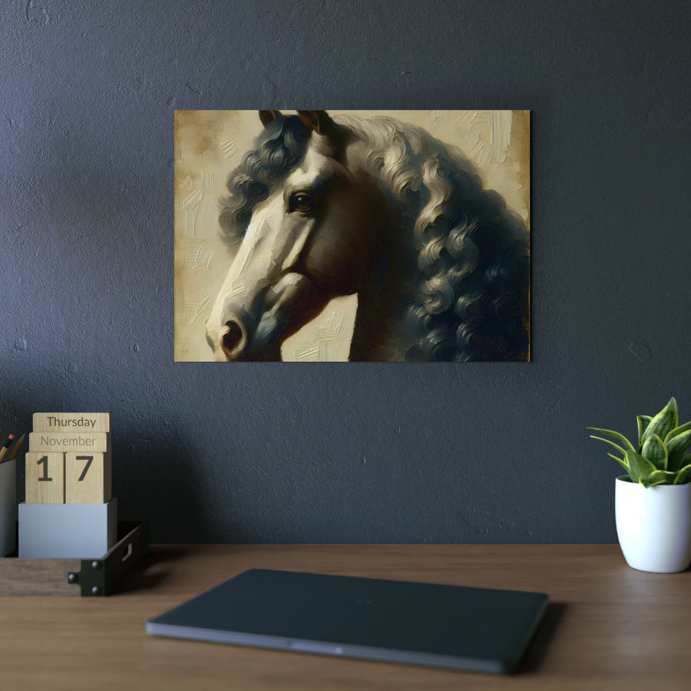 "Cheval caveau volé"- Tableau aluminium